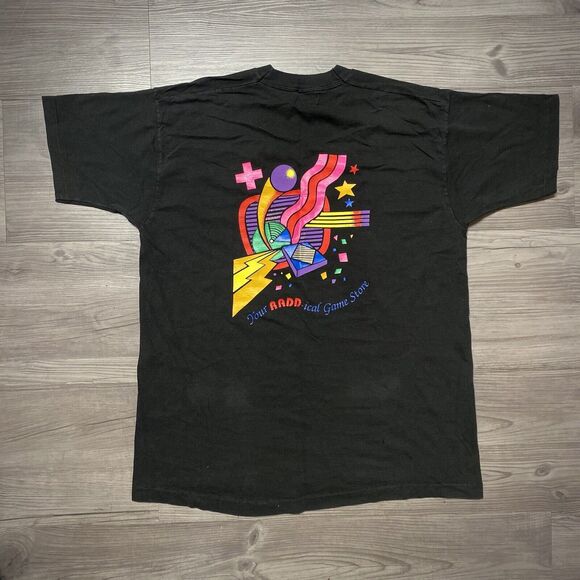 Radd Multimedia Black Graphic Tee - Size L - Picture 1 of 2